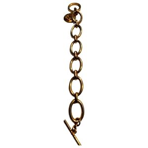 Vintage Long Lauren Ralph Lauren bracelet Polished Matte Gold Tone Beads